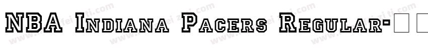 NBA Indiana Pacers Regular字体转换